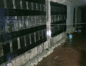 耒阳湘阴首例排水系统采用碳纤维加固